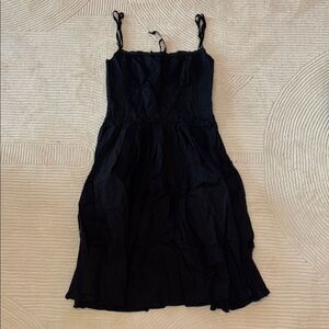 Prada Black Sleeveless Cocktail Midi Dress